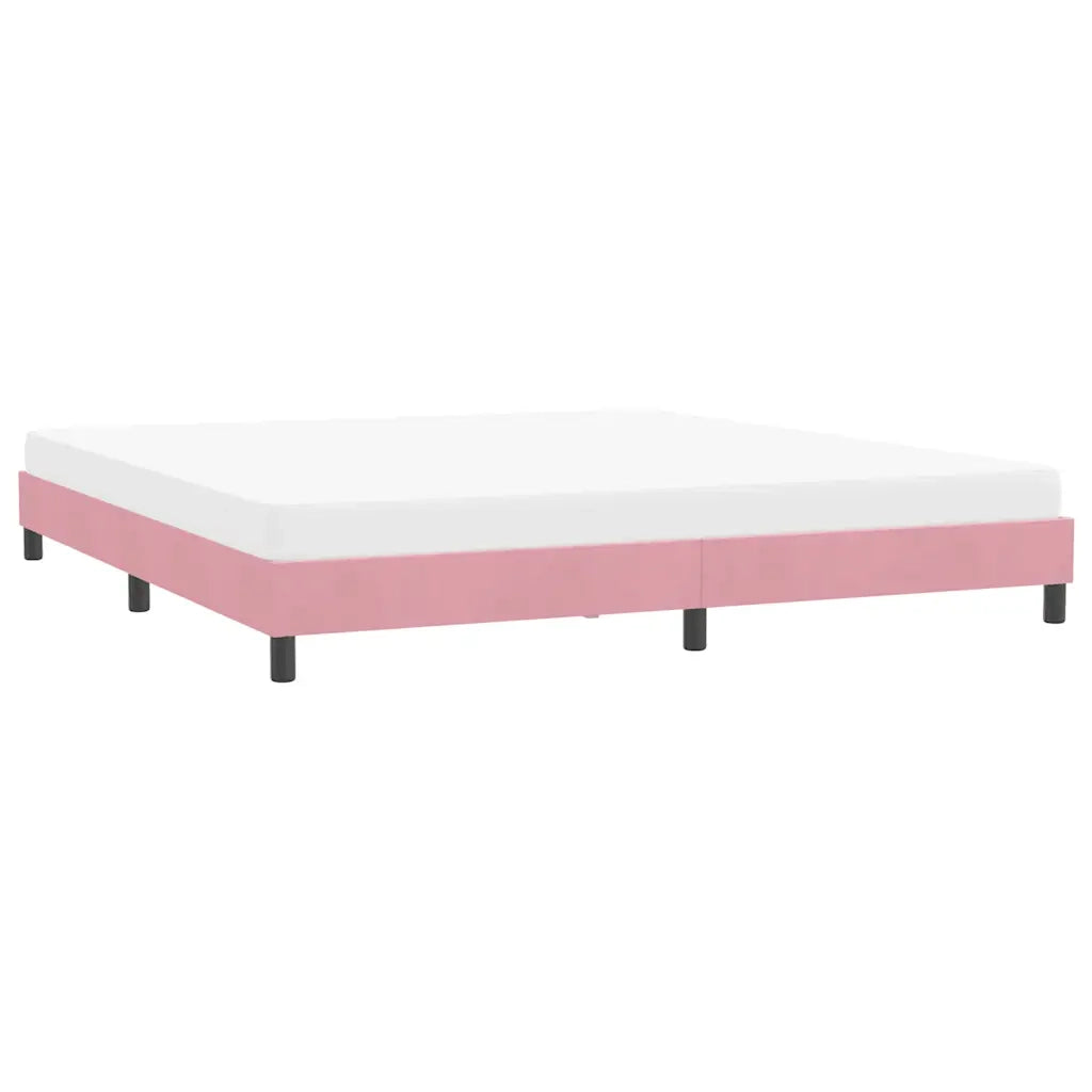 Giroletto senza Materasso Rosa 180x210 cm Velluto 4101372