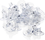 Zuignap 40x con canale cavo per illuminazione natalizia e decorazione finestre - robuste viti per fissaggio finestre per Natale, Pasqua, autunno, Capodanno - supporto zuignap Ø 45 mm