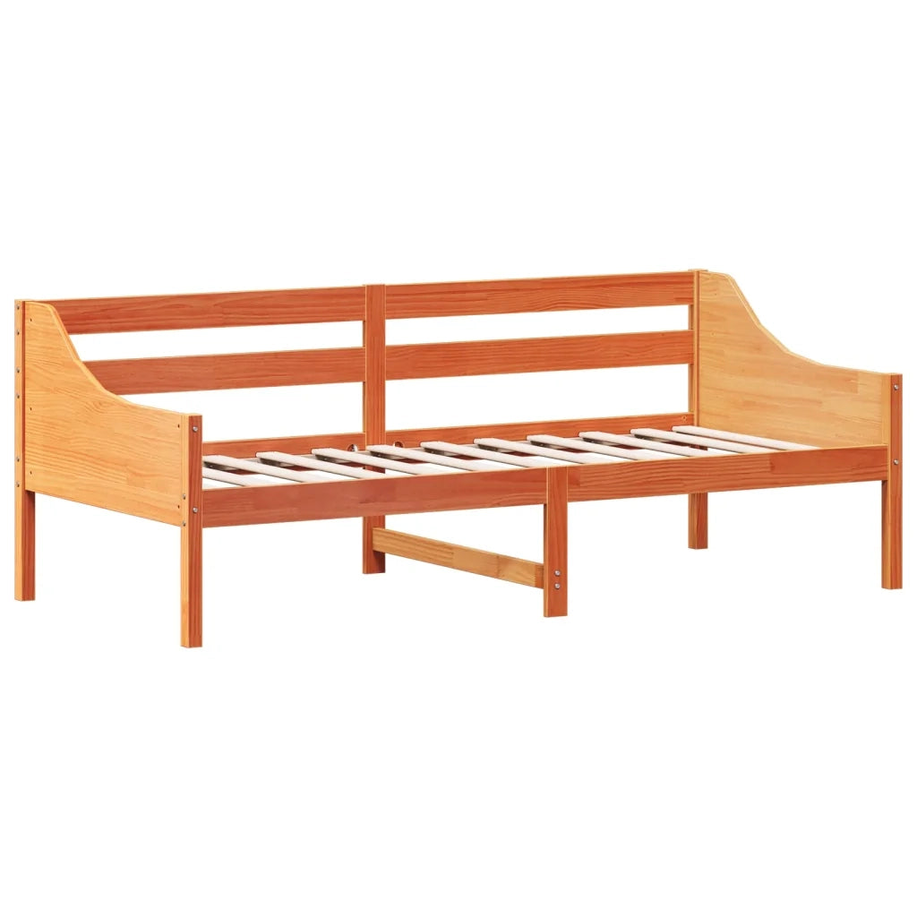 Dormeuse Marrone Cera 100x200 cm in Legno Massello di Pinocod mxl 86873