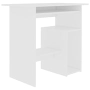 Scrivania tavolo postazione di lavoro mobile per computer studio 80 x 45 x 74 cm legno ingegnerizzato bianco 02_0023526