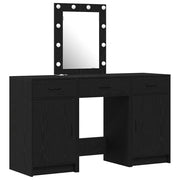Toeletta | Tavolo da Trucco Nero 50 x 41 x 135 cm Legno multistrato