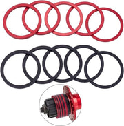 Set di Spaziatori per Cassette da 10 pezzi per Biciclette a 7-11 Velocità - Spaziatori in Alluminio per Trasmissione e Vite di Bicicletta