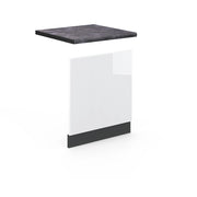 Pannello frontale Fame-Line Bianco lucido/Antracite 60 cm, PL Antracite Vicco