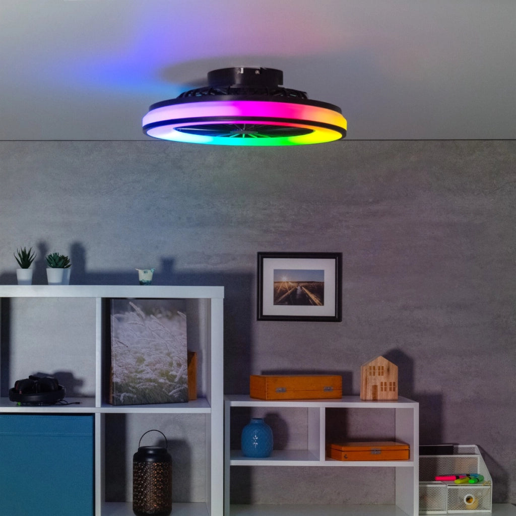 Plafoniera Kanlux Plave LED 48W RGB con ventilatore