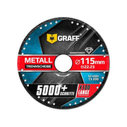 Ecef disco diamantato 115 mm per taglio metalli, foro 22,23 mm, acciaio inox ferro alluminio, smerigliatrice angolare