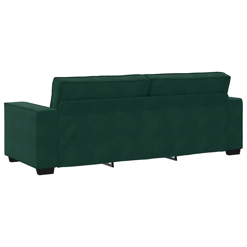 Set di Divani 2 pz con Cuscini Verde scuro in Velluto 3324702