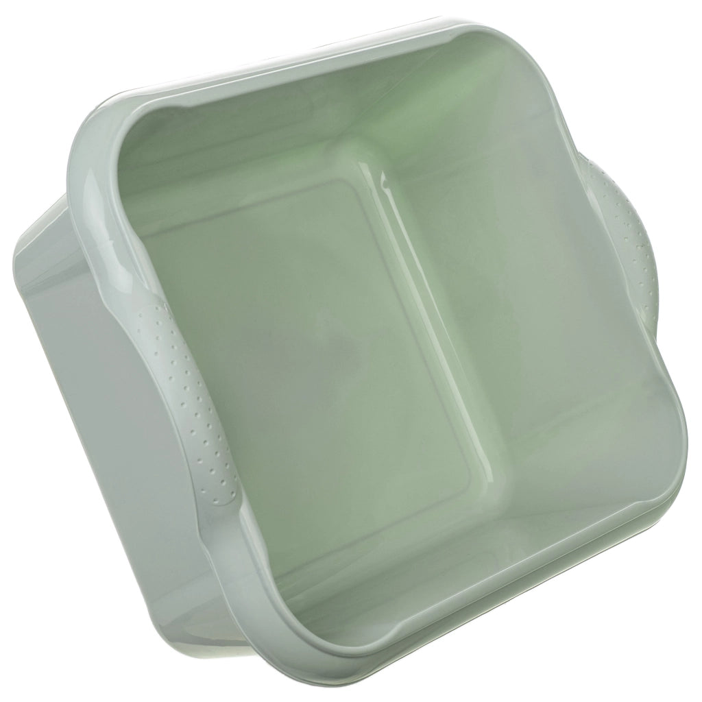 Bacinella per bucato in plastica KADAX, rettangolare, da 18 litri, con manici.