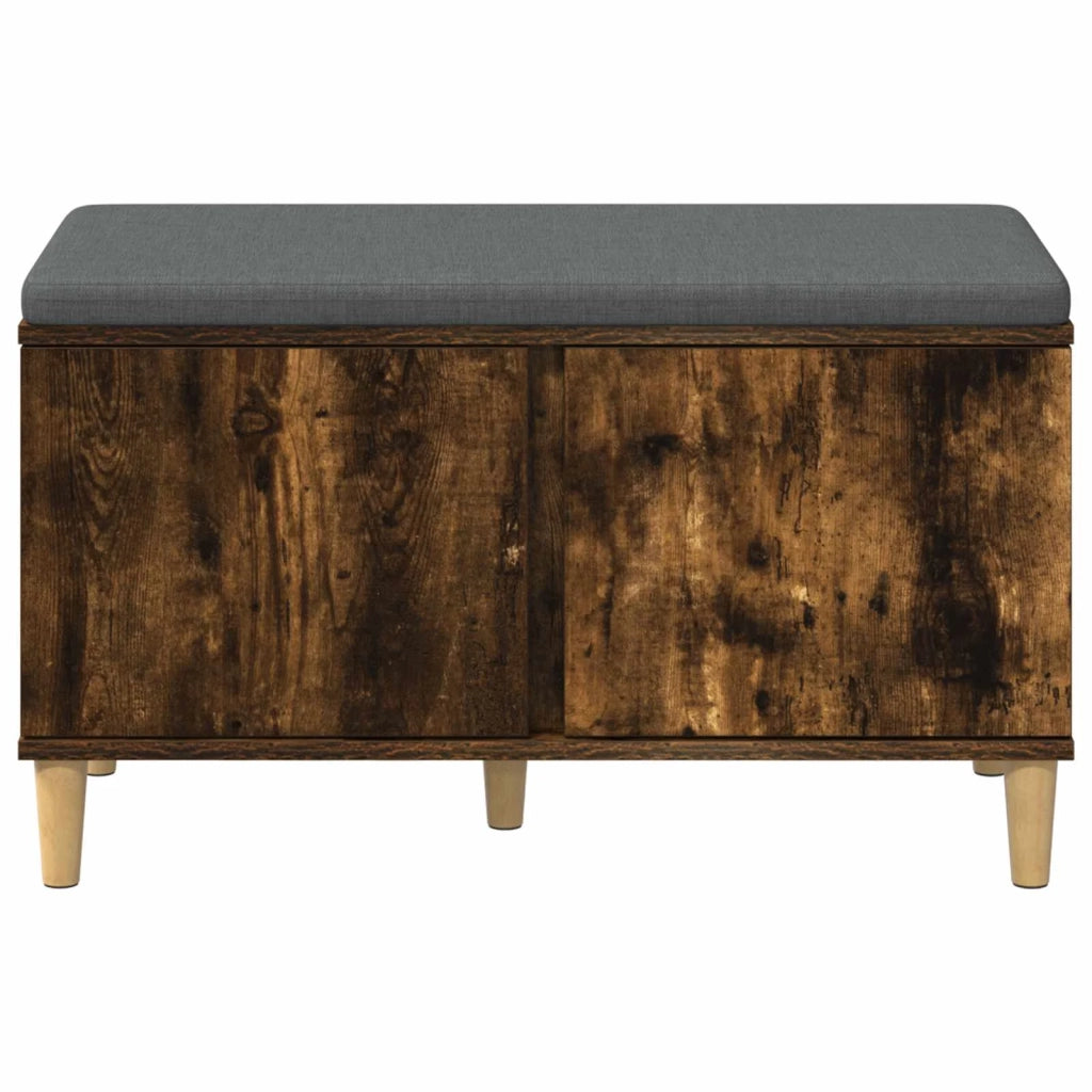 Panca per ingresso con porta Quercia Affumicata 80 x 38 x 46 cm