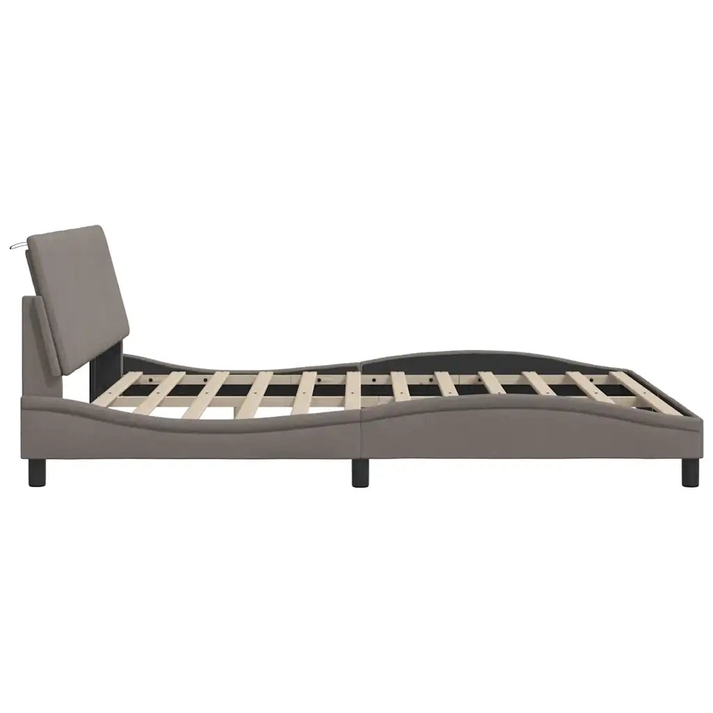 Giroletto senza Materasso Hanko Tortora 180x200 cm in Tessuto 3310479