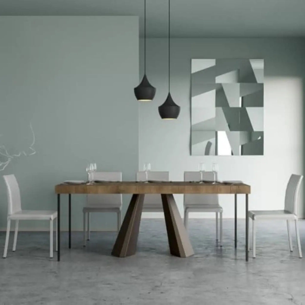 Consolle allungabile 90x40/300 cm Diamante Premium noce telaio orso