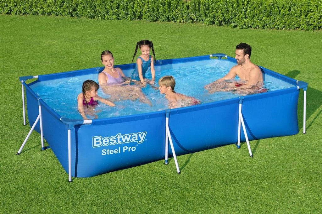 Bestway 56404 piscina fuori terra steel pro rettangolare da 300x201x66 cm