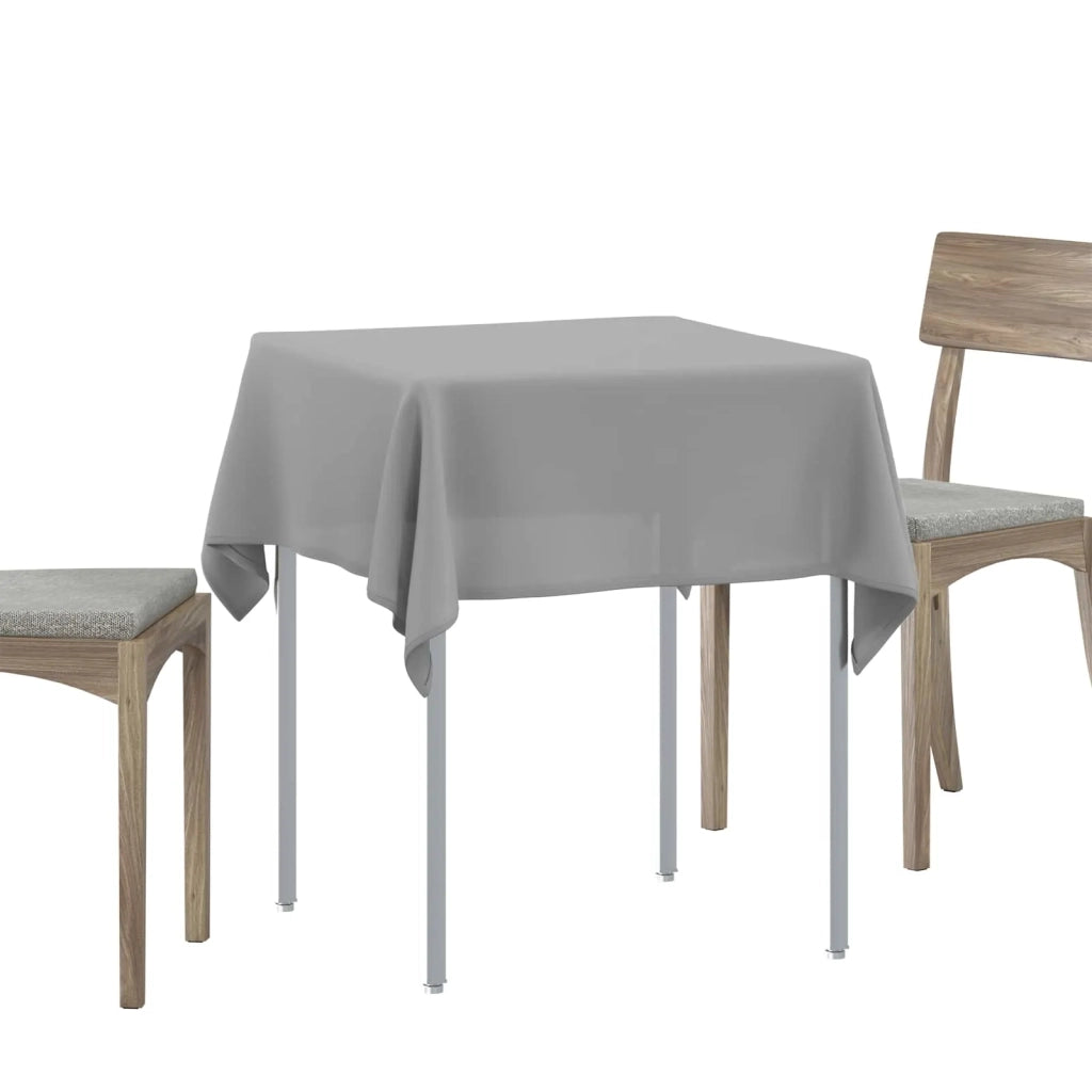 Tovaglia da Tavolo Grigio Chiaro 140 x 140 cm Poliestere 42039849