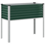 Fioriera | Cassetta per fiori | Vaso da giardino verde 100x45x90 cm in acciaio