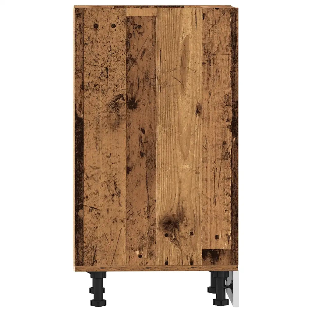 vidaXL Armadio Inferiore “Riga” Legno Vecchio 30x44,5x81,5 cm