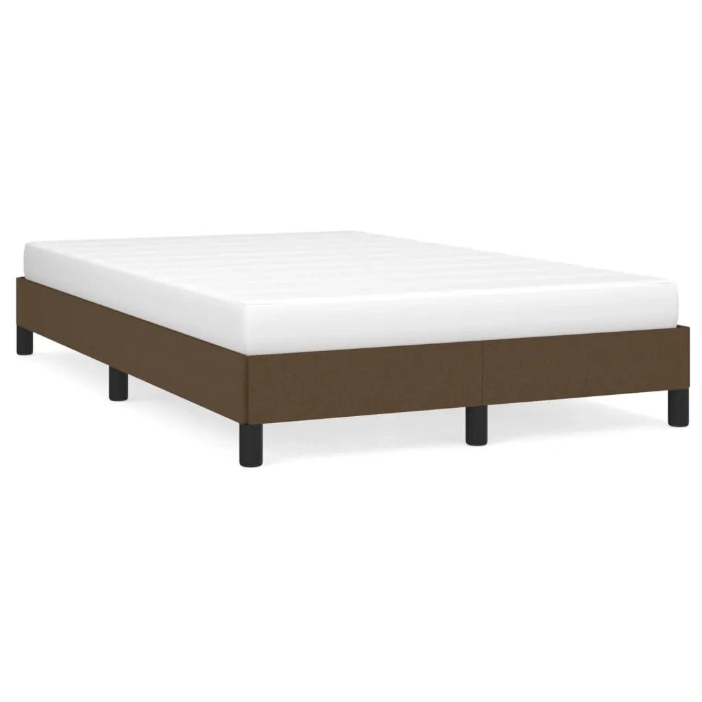 Giroletto senza Materasso Marrone Scuro 80x200 cm in Tessuto 379485