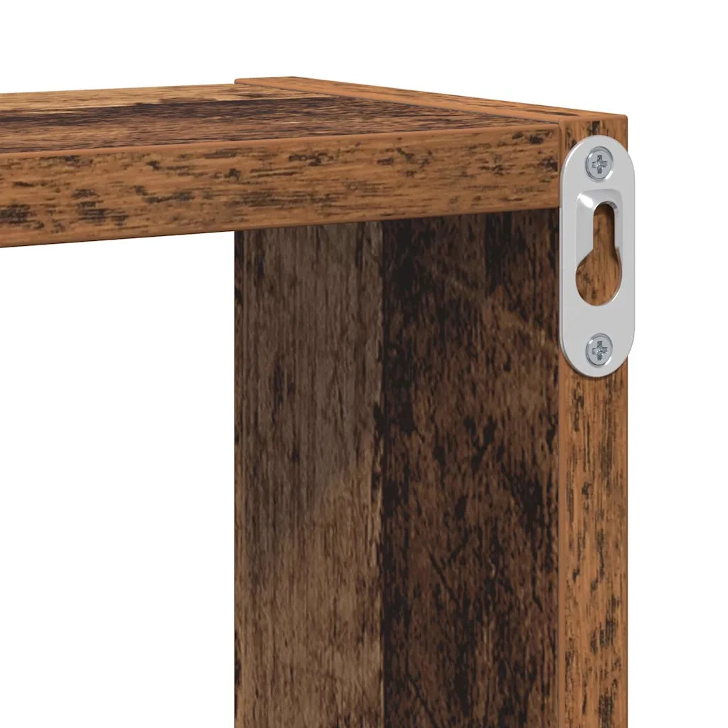 Cubo da Parete Legno vecchio 96 x 12 x 64 cm Legno multistrato 879639