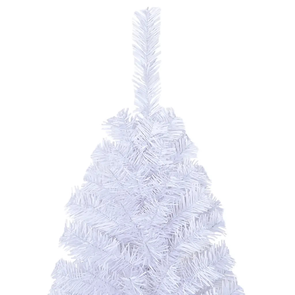 Albero di Natale Artificiale con Rami Folti Bianco 120 cm PVC