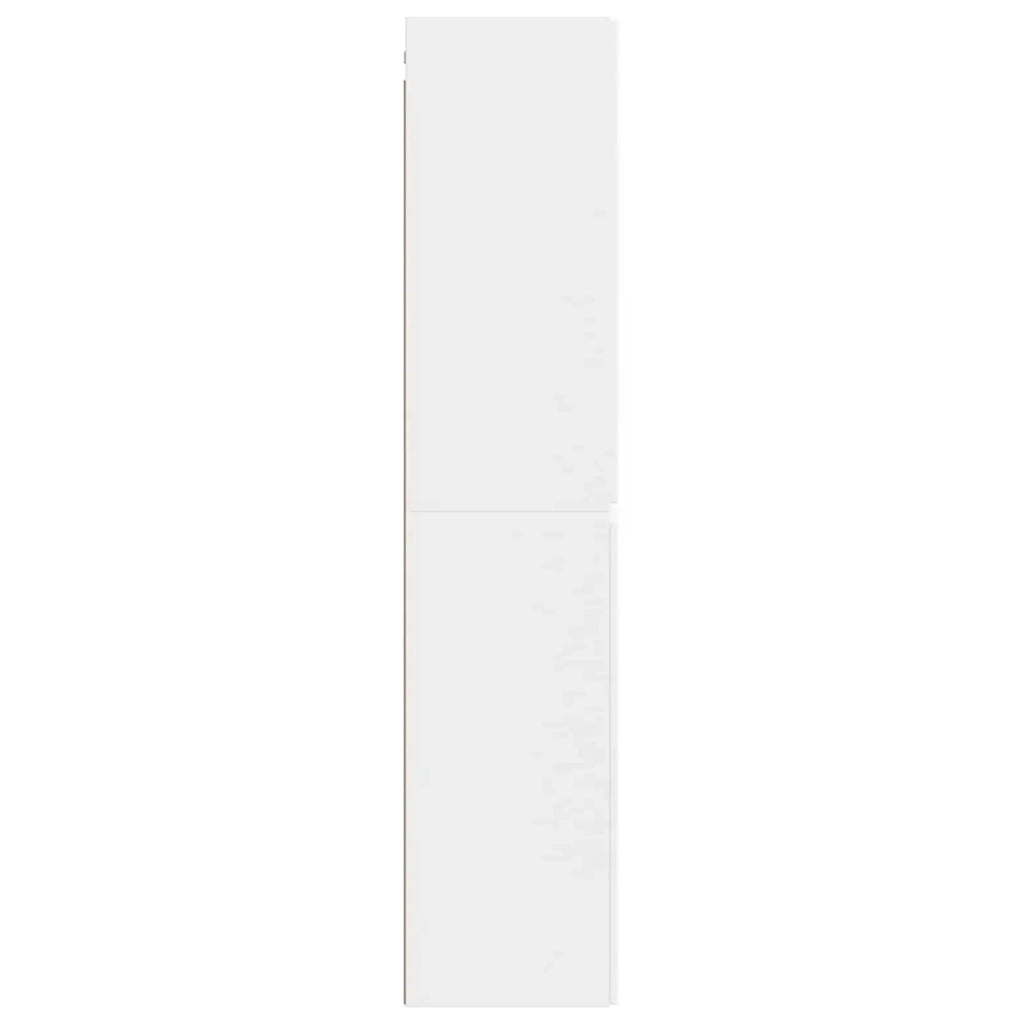 Mobiletto da Bagno a Muro Bianco 33 x 34,5 x 160 cm 890512