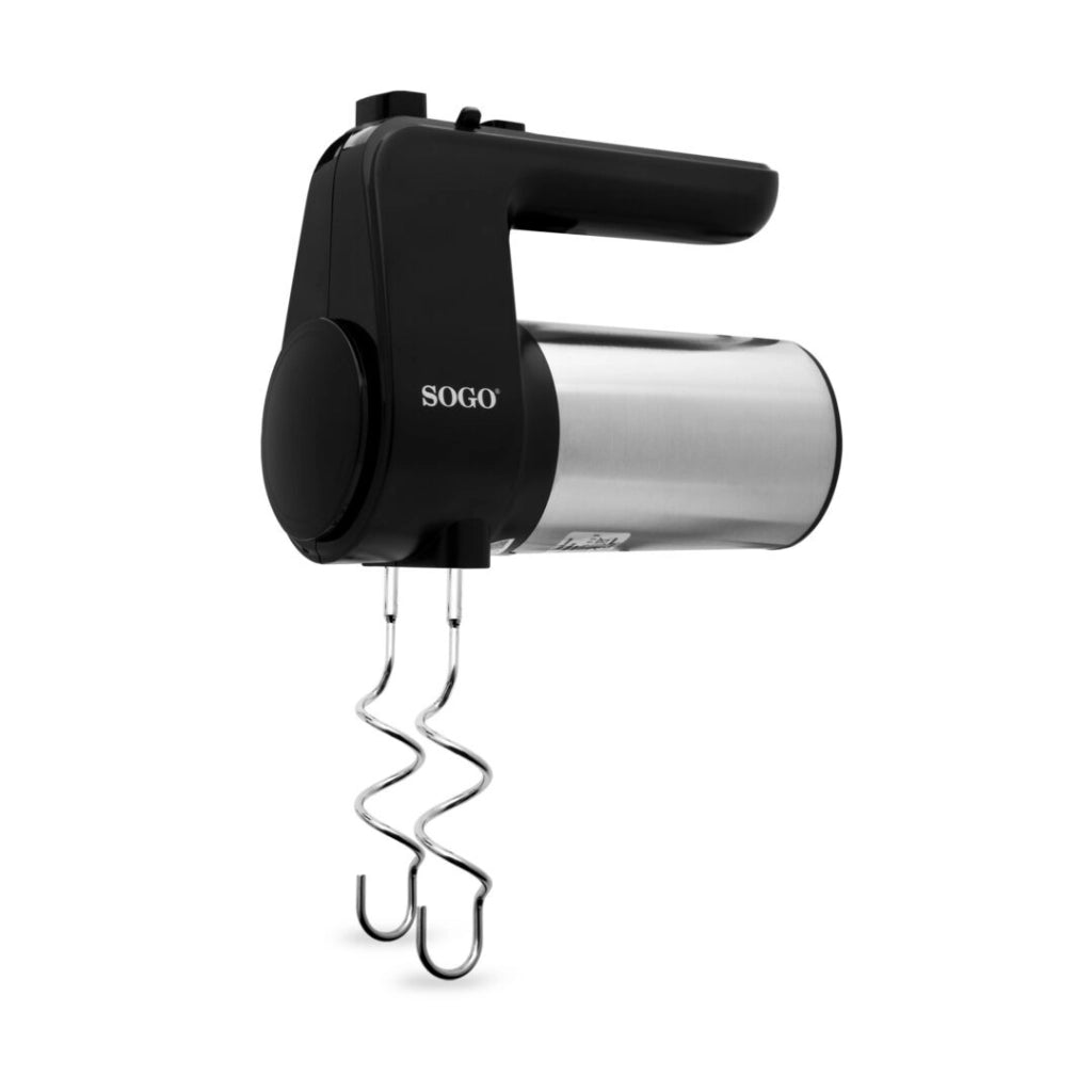 Sbattitore elettrico da cucina con 6 velocità e turbo, 2 fruste acciaio inox e ganci impasto 400W - SOGO