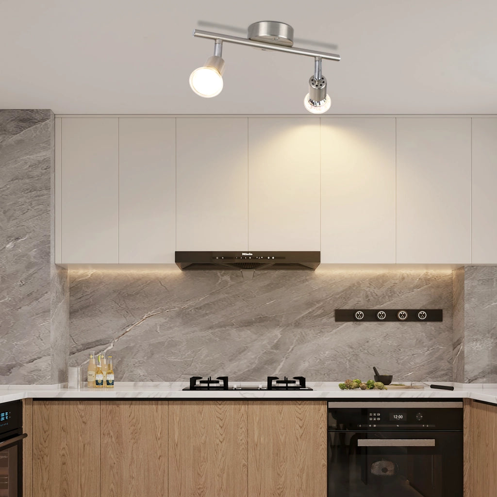 ZMH Faretto da soffitto GU10 a 2 fiamme Lampada da soffitto moderna per corridoio Lampadina inclusa