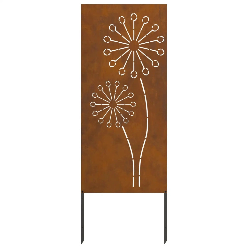 Schermo per privacy in giardino Traforo Ruggine 50 x 140 cm 876307
