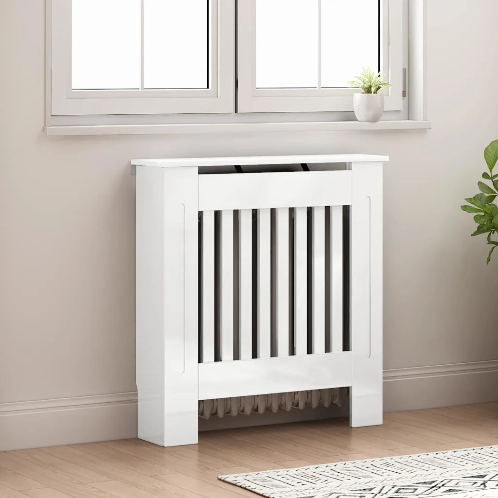 Copertura per radiatori Bianco Lucido 78 x 19 x 81,5 cm 884096
