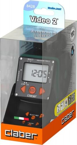 CLABER 8428 CENTRALINA/PROGRAMMATORE AQUAUNO VIDEO-2 PER IRRIGAZIONE GIARDINO