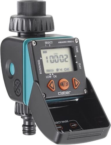 CLABER 8428 CENTRALINA/PROGRAMMATORE AQUAUNO VIDEO-2 PER IRRIGAZIONE GIARDINO