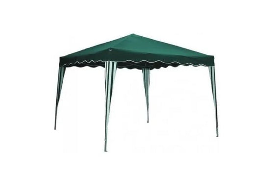 Gazebo per esterno portatile Tropikana 3x4mt telo in poliestere verde bianco