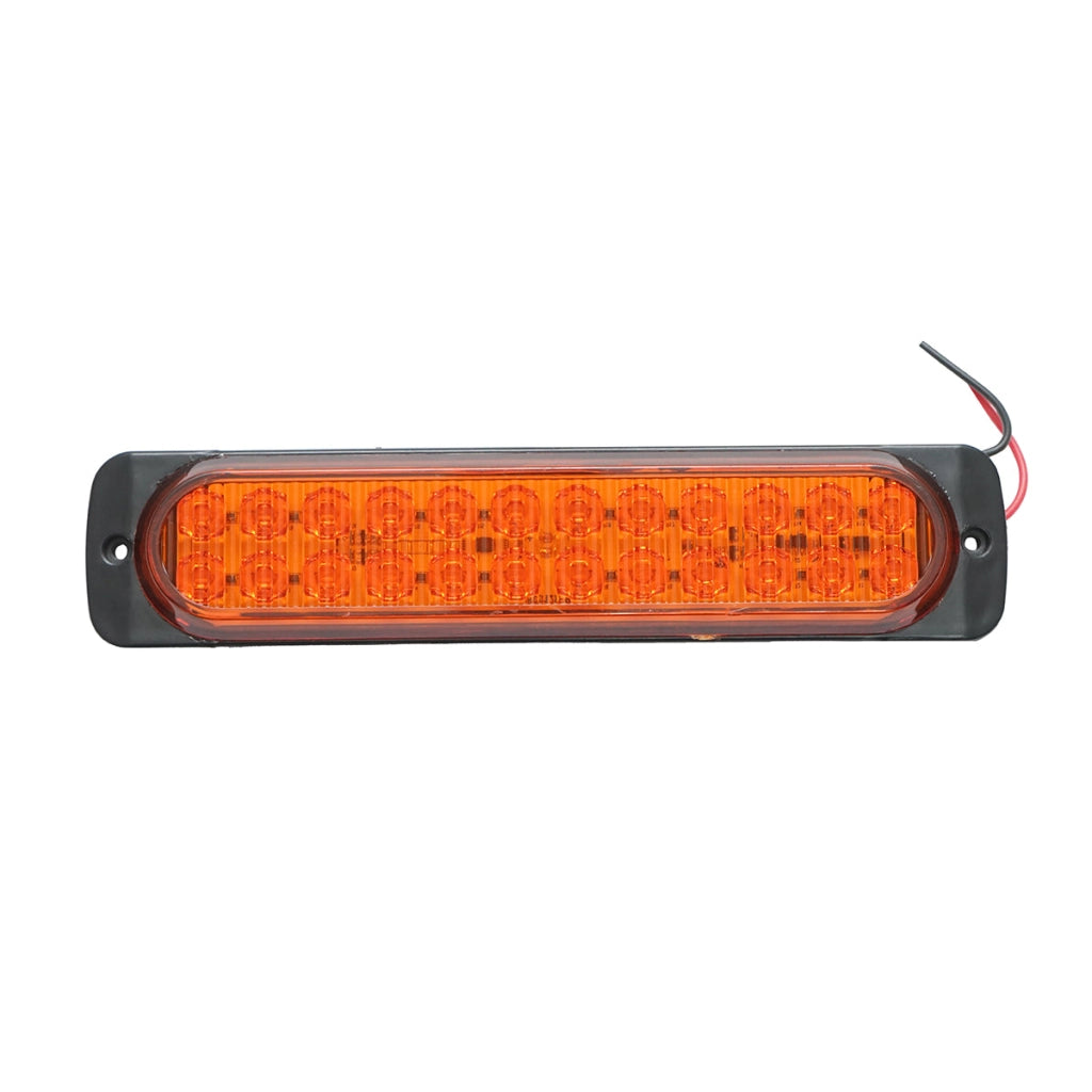 Lampada laterale slim LED, gialla, 12V-24V, FR1280, Breckner Germany
