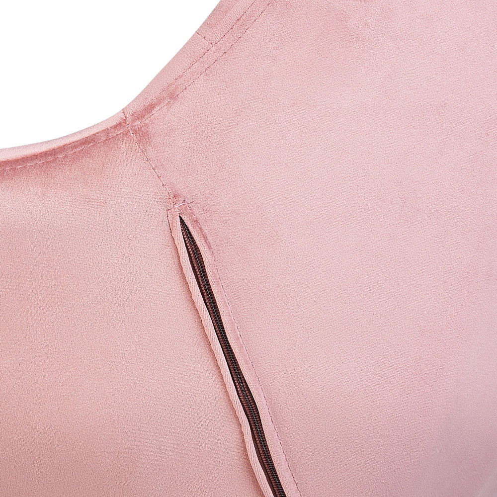 Sedia da ufficio in velluto rosa girevole regolabile in altezza stile moderno home office
