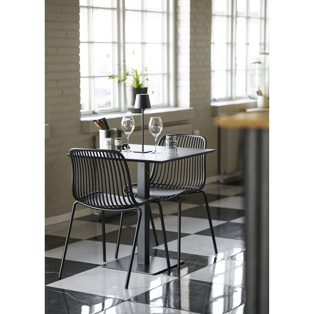 Tavolo Fano, Grigio, Truciolare Melaminico, 70x70x75 cm