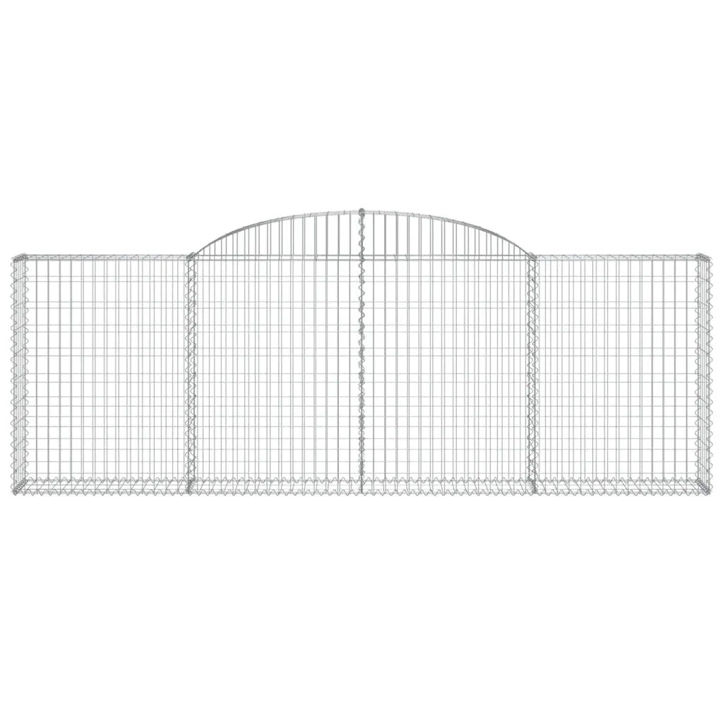 Cesti Gabbioni ad Arco 12 pz 300x30x100/120 cm Ferro Zincato
