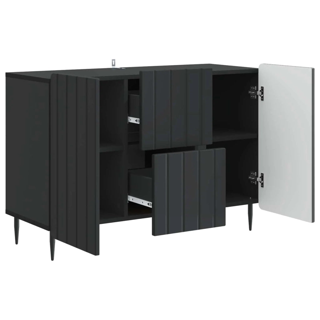 Credenza Nero 89 x 34,5 x 62 cm Legno ingegnerizzato 894426