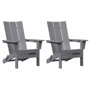 Sedia da Giardino 2 pz | Sedie da Esterno Grigio chiaro 80.5 x 74.5 x 92 cm