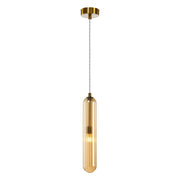 Lampada a sospensione PAX oro opaco in vetro G9 Milagro