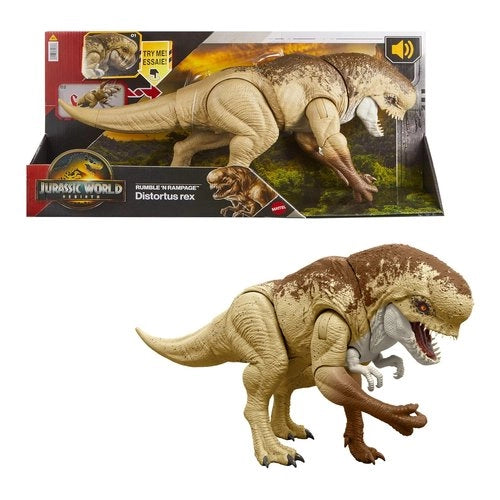 Animale giocattolo mattel jgb58 jurassic world rebirth dinosauro disto