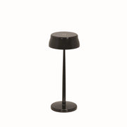 Zafferano Sister Light Wi-fi Lampada a led smart da tavolo Nero Perlato ricaricabile e dimmerabile