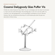 Goblet Puffer Vis Vorm - Cocktail - Vino - Drink - Design Creativo - Materiale di Qualità Premium