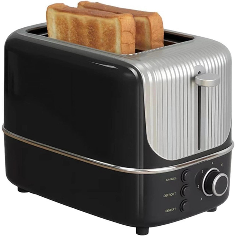 Trade Shop - Tostapane Elettrico A 2 Fette Compatto 800w Con 3 Funzioni 7 Temperature Regolabili -