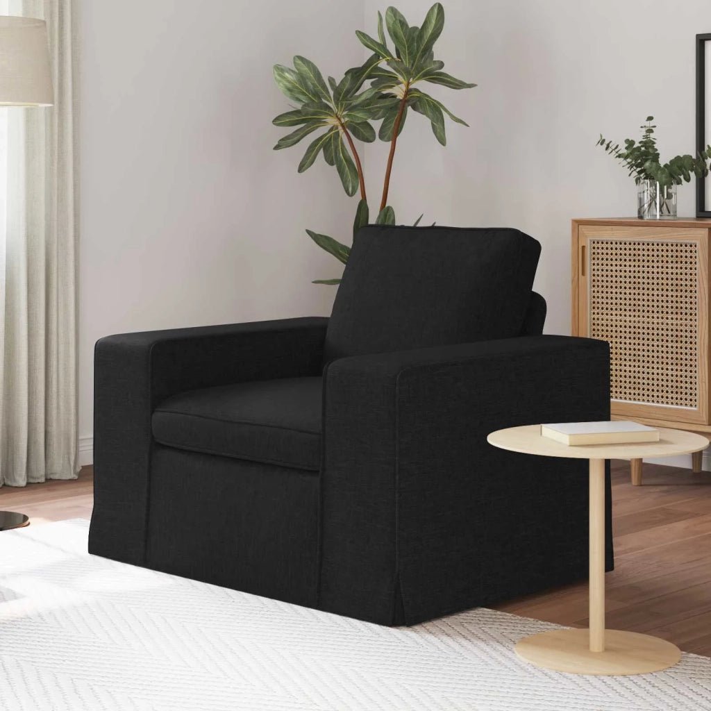 Divano | Divano da soggiorno | Sofa Nero 103 x 80 x 82 cm Tessuto