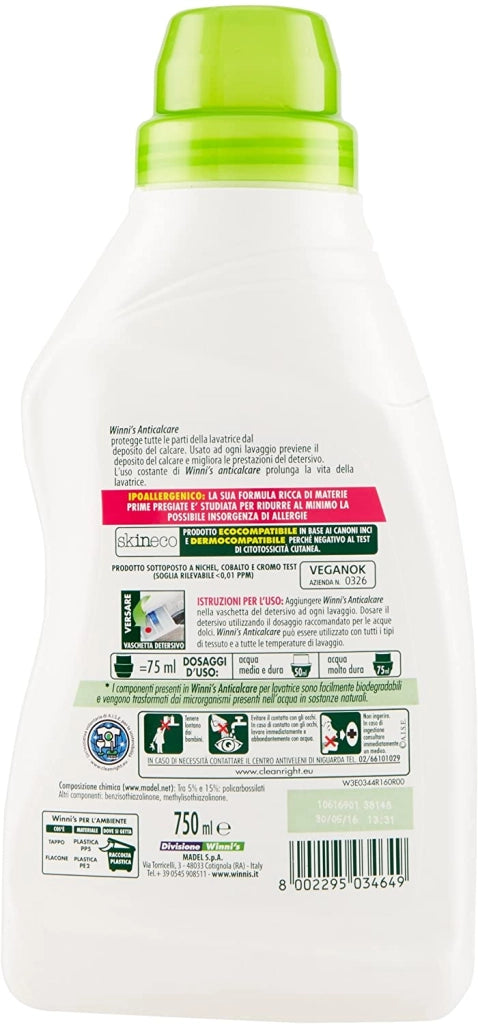 WINNI'S NATUREL ANTICALCARE LIQUIDO PER LAVATRICE 750 ML