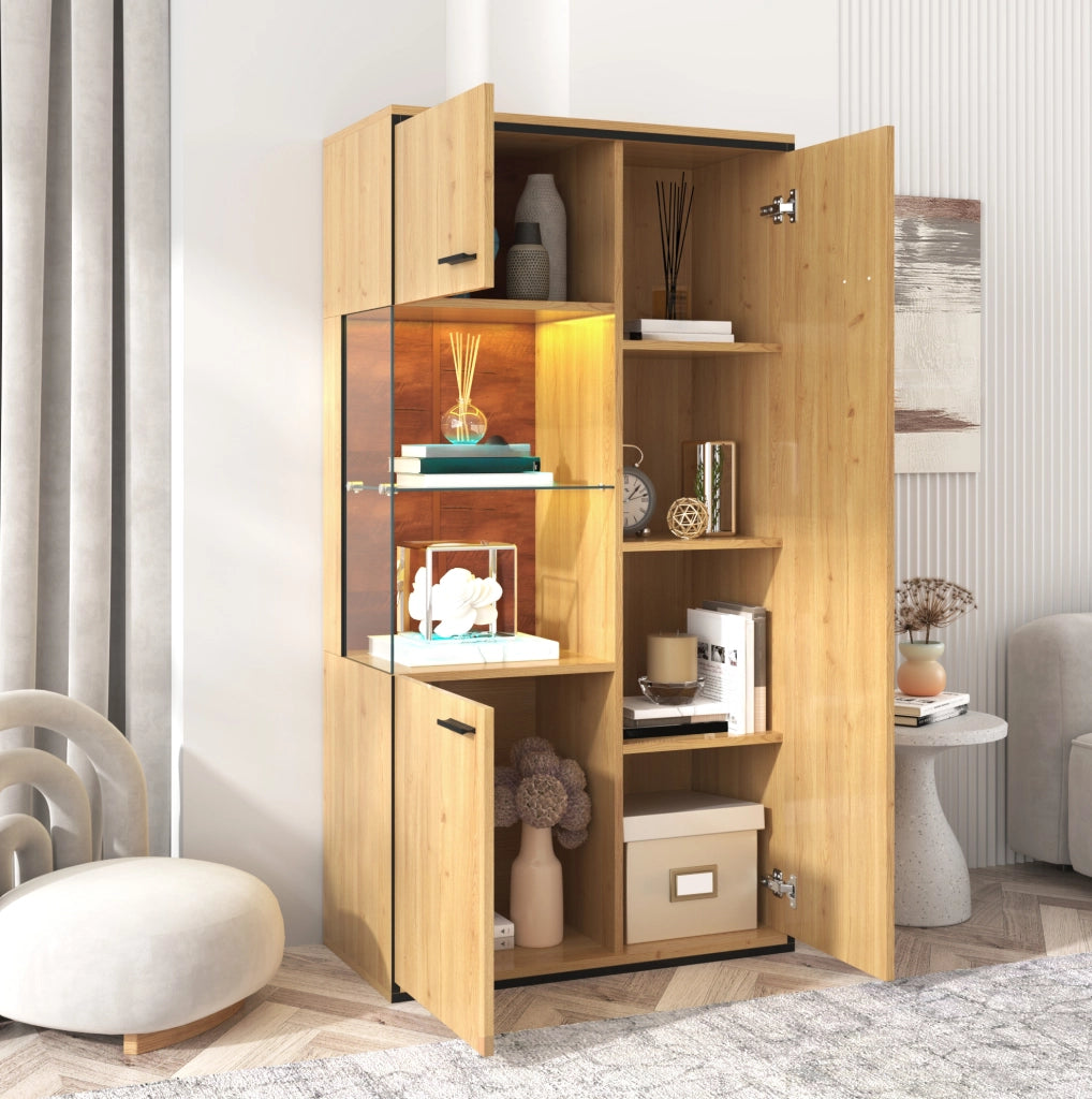 Vetrina moderna con illuminazione LED