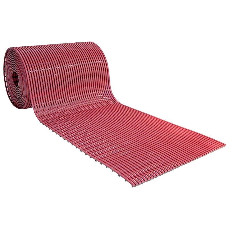 Tappetino Antiscivolo Heronrib 10 M X 122 Cm Colore White Misure: 10 x 1.22 m, Colore: Mulberry Red