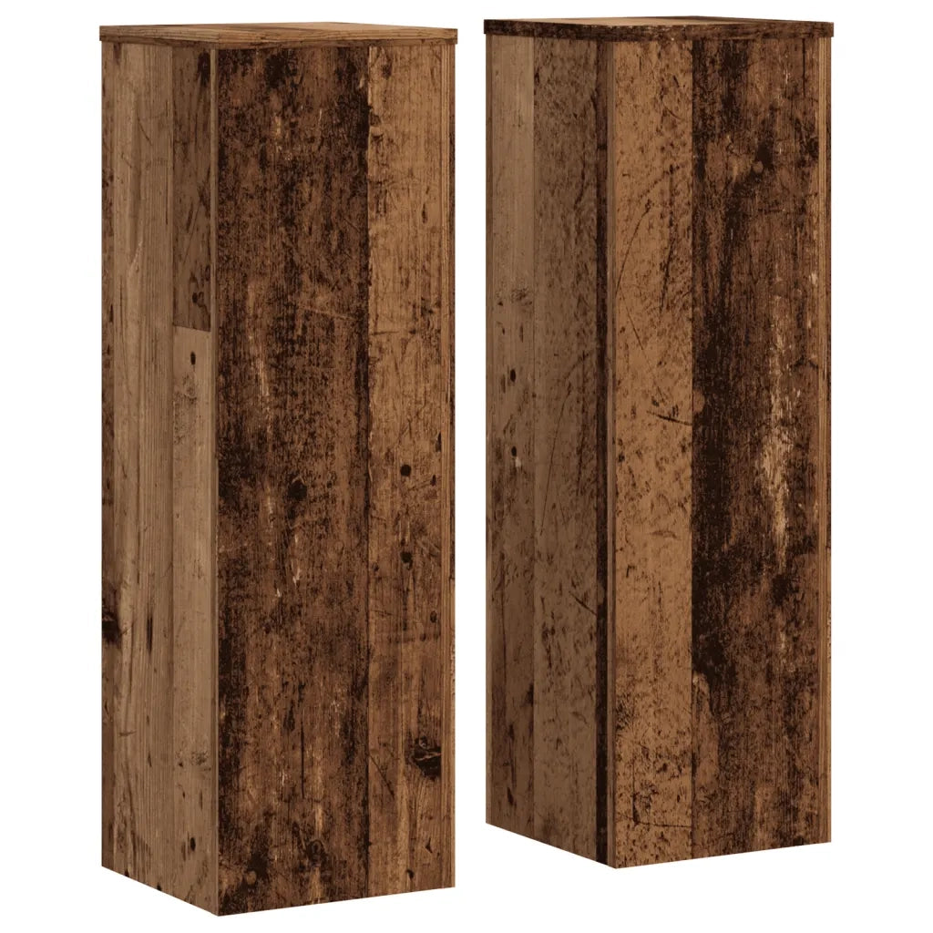 vidaXL Supporti per Piante 2 pz Legno 25x25x80 cm Legno Multistrato