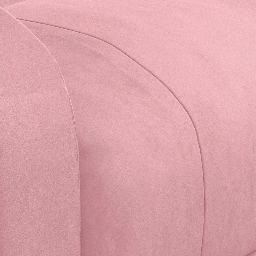 Divano Sedia-Poltrona Reclinabile Rosa in Velluto 620890