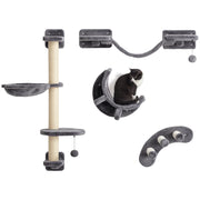 Casetta per Gatti con Amaca e Scala ¨C Minimal ¨C Grigio Scuro