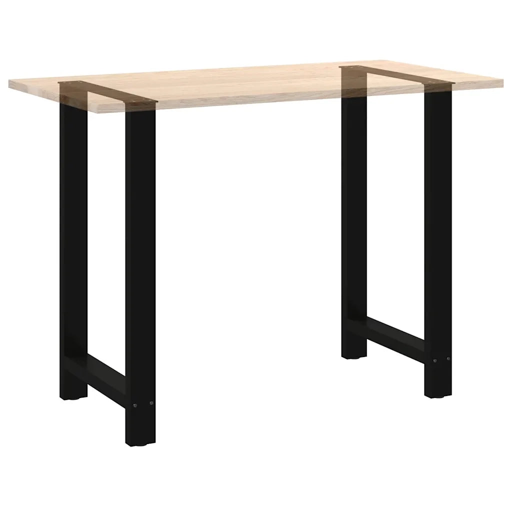 Gambe per tavolo da bar nere 2 pz 60x(100-101) cm in acciaio 4013344