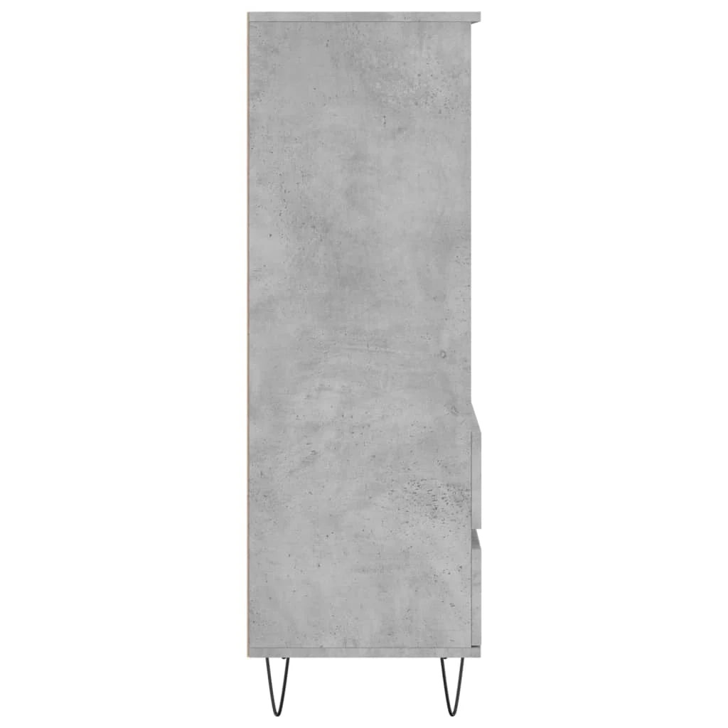 Buffet credenza cassettiera mobiletto mobile contenitore organizer cucina soggiorno salotto alto 40 x 36 x 110 cm legno ingegnerizzato grigio 02_0034435