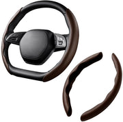 Cuscino Antislip per Sterzo in Fibra di Carbonio - Copertura per Sterzo Universale - Accessori Interni Auto - Diametro 38 cm - Comodo e di Stile
